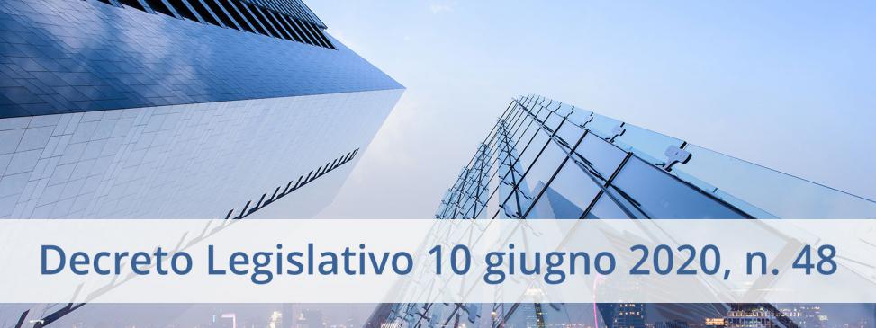 Decreto Legislativo 10 giugno 2020, n. 48
